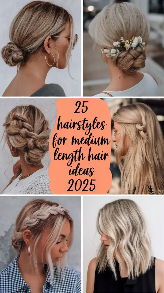 25 Hairstyles for Medium Length Hair Ideas 2025 - Easy, Prom, Indian ...