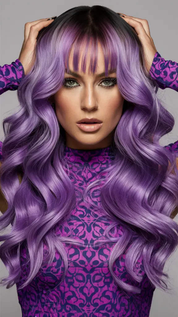 Dynamic Violet Hair Color View Art Dynamic Violet Hair Color View Art