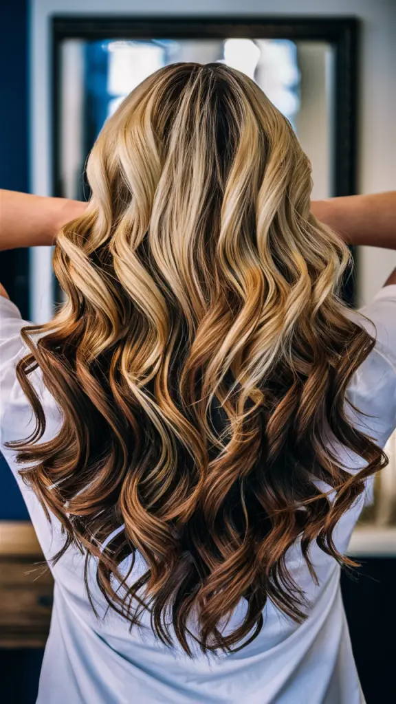 blonde-and-brown-hair-color-ideas-balayage-highlights-two-toned