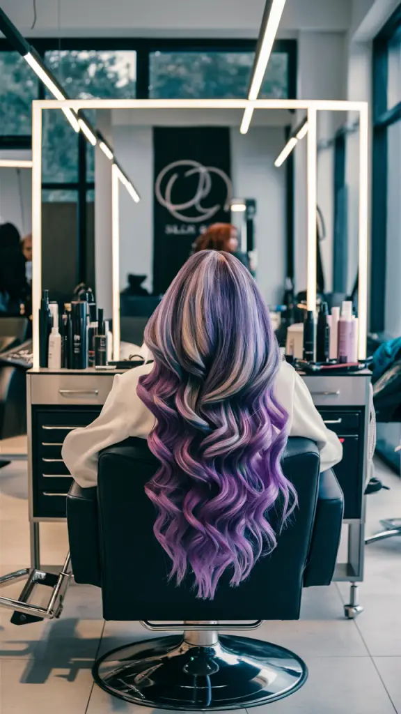 Beautiful Violet Hair Color Moment for Mobile Beautiful Violet Hair Color Moment for Mobile